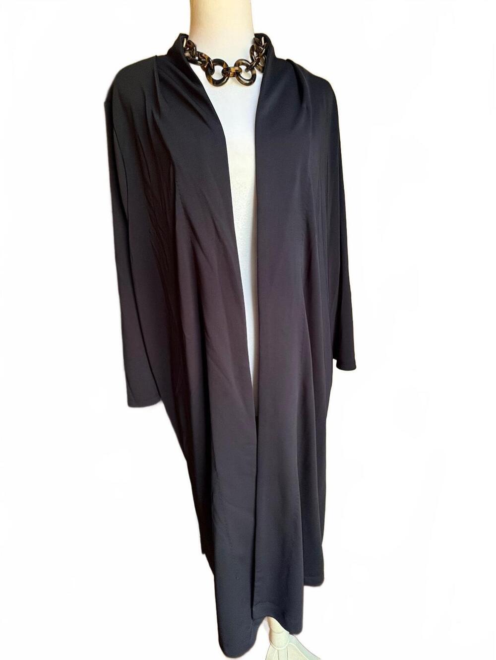 Talbots Navy Open Cardigan Kimono Duster 2X